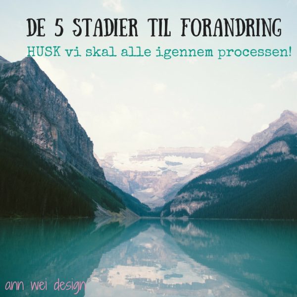 de 5 stadier til forandring