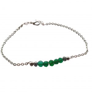 Armbånd med grøn onyx - serie Himmel & Hav