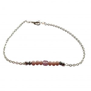 Armbånd med lavendel krystal - serie Himmel & Hav