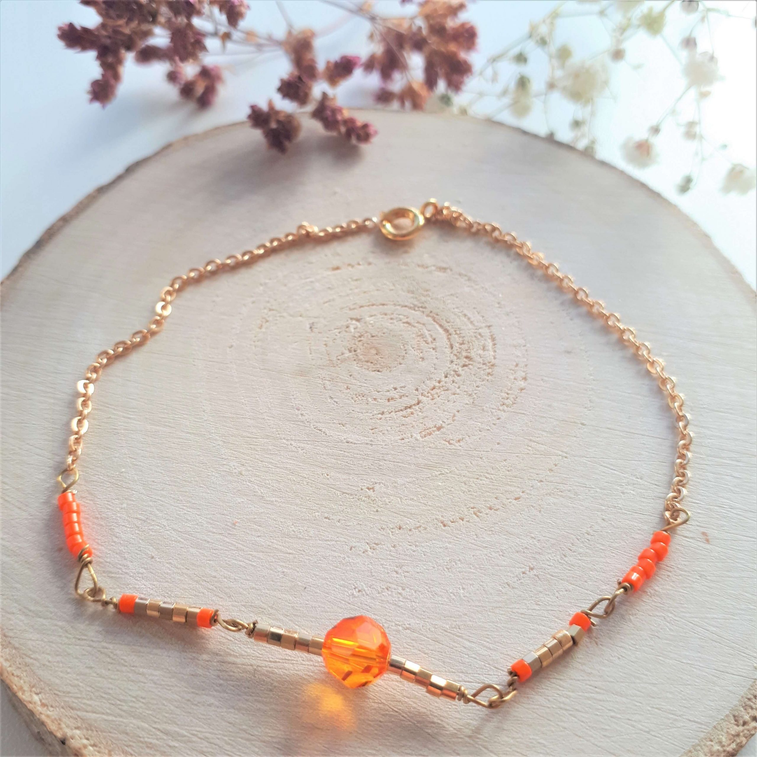 Orange sigøjnerarmbånd