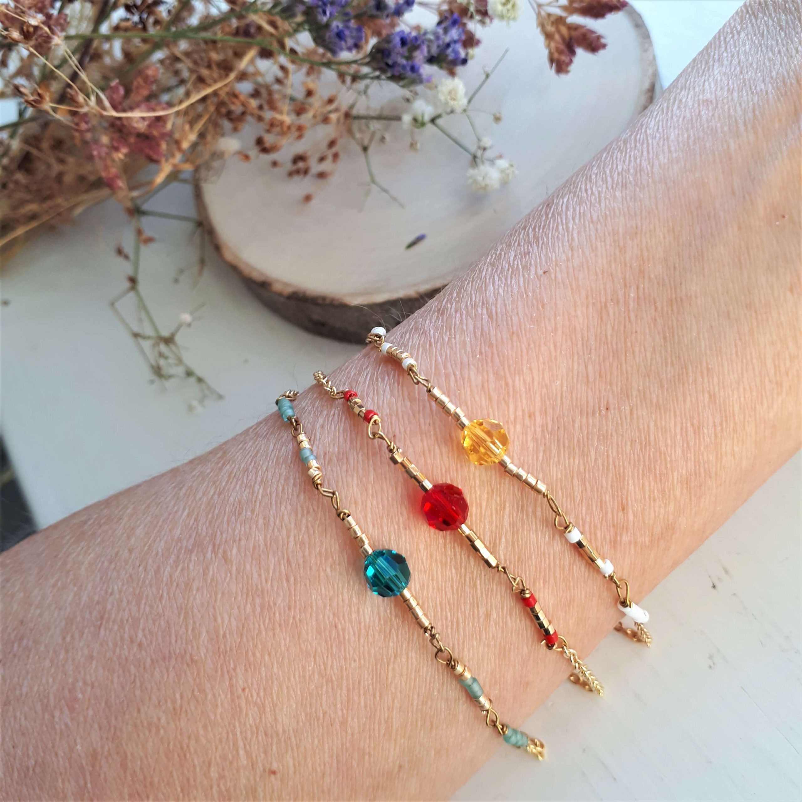 Farverige Sigøjner armbånd - Billede 10